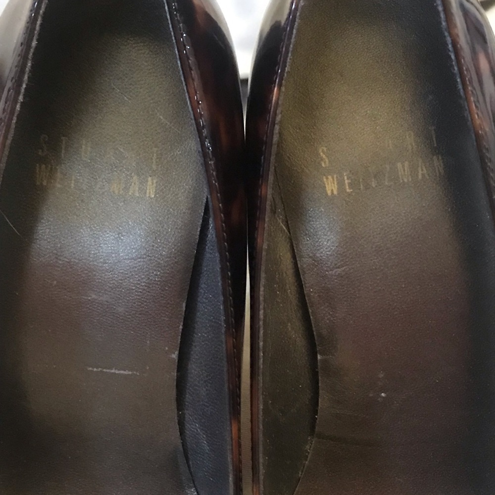 Stuart Weitzman Tortoise Shell Platswoon Pumps - image 7